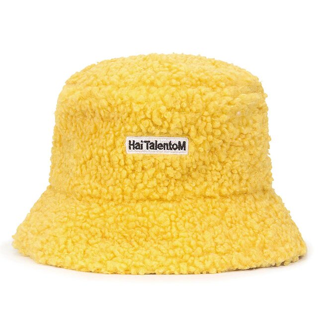 Chapeau Fourrure Pour Homme jaune
