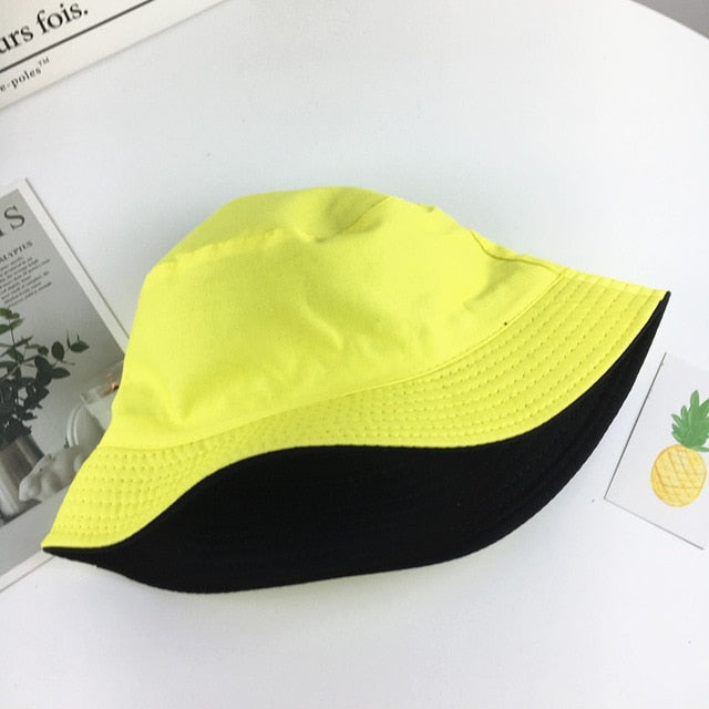 Bob Reversible Jaune Fluo