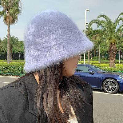 Bob Fourrure Bleu Japonais
