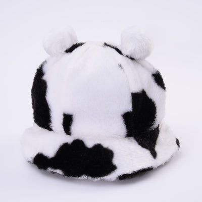 Bob Fourrure Vache avec Pompons