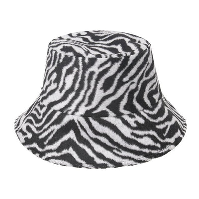 Bob Fourrure Motif Zèbre Streetwear